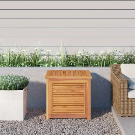 Garden storage box with solid teak bag 60x50x58 cm by vidaXL, Outdoor storage boxes - Ref: Foro24-363269, Price: 182,40 €, Di...