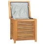 Garden storage box with solid teak bag 60x50x58 cm by vidaXL, Outdoor storage boxes - Ref: Foro24-363269, Price: 182,40 €, Di...