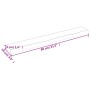 Wandregal massives Eichenholz unbehandelt 80x10x4 cm von vidaXL, Regale und Regale - Ref: Foro24-363537, Preis: 22,09 €, Raba...