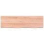 Wandregal aus hellbraun behandeltem Eichenholz, 100 x 30 x (2-4) cm von vidaXL, Regale und Regale - Ref: Foro24-363681, Preis...