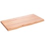 Wandregal aus hellbraun behandeltem Eichenholz, 80x40x(2-4) cm von vidaXL, Regale und Regale - Ref: Foro24-363666, Preis: 75,...
