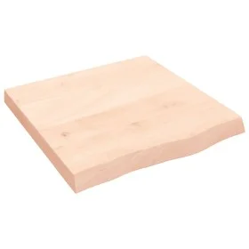 Solid untreated oak wood wall shelf 60x60x(2-6) cm by vidaXL, Shelves and shelves - Ref: Foro24-363535, Price: 61,53 €, Disco...