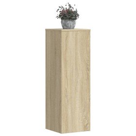 Soportes para plantas 2 uds madera roble Sonoma 33x33x100 cm