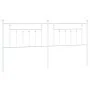 Cabecero de metal blanco 193 cm de vidaXL, Cabeceros y pies de cama - Ref: Foro24-353623, Precio: 40,27 €, Descuento: %