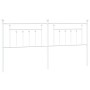 White metal headboard 193 cm by vidaXL, Headboards and footboards - Ref: Foro24-353623, Price: 40,87 €, Discount: %