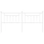 Cabecero de metal blanco 193 cm de vidaXL, Cabeceros y pies de cama - Ref: Foro24-353623, Precio: 40,27 €, Descuento: %