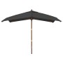 Anthrazitgrauer Gartenschirm mit Holzstange, 300 x 300 x 273 cm von vidaXL, Sonnenschirme - Ref: Foro24-363193, Preis: 82,44 ...