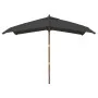 Sombrilla jardín poste de madera gris antracita 300x300x273 cm de vidaXL, Sombrillas - Ref: Foro24-363193, Precio: 81,40 €, D...