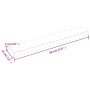 Wandregal aus dunkelbraun behandeltem Eichenholz 60x10x2 cm. von vidaXL, Regale und Regale - Ref: Foro24-363758, Preis: 18,65...