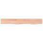 Estante de pared madera de roble tratada marrón claro 80x10x4cm
