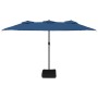 Light blue double umbrella 449x245 cm by vidaXL, Umbrellas - Ref: Foro24-362952, Price: 179,85 €, Discount: %