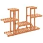Soporte para flores madera maciza abeto 110x25x73 cm de vidaXL, Soportes para macetas - Ref: Foro24-362854, Precio: 57,03 €, ...