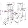 Soporte para flores madera maciza abeto 110x25x73 cm de vidaXL, Soportes para macetas - Ref: Foro24-362854, Precio: 57,03 €, ...