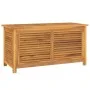 Garten-Aufbewahrungsbox mit massivem Teakholzbeutel 114x50x58 cm von vidaXL, Aufbewahrungsboxen für den Außenbereich - Ref: F...