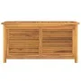 Garten-Aufbewahrungsbox mit massivem Teakholzbeutel 114x50x58 cm von vidaXL, Aufbewahrungsboxen für den Außenbereich - Ref: F...