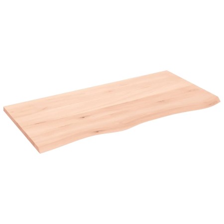Wandregal aus unbehandeltem massivem Eichenholz, 100 x 50 x 2 cm von vidaXL, Regale und Regale - Ref: Foro24-363566, Preis: 6...