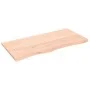 Untreated solid oak wood wall shelf 100x50x2 cm by vidaXL, Shelves and shelves - Ref: Foro24-363566, Price: 68,16 €, Discount: %