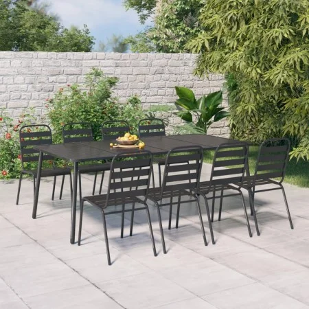 Anthrazitgrauer Gartentisch aus Stahl 200x100x71 cm von vidaXL, Gartentische - Ref: Foro24-362741, Preis: 231,94 €, Rabatt: %