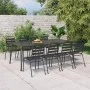 Anthrazitgrauer Gartentisch aus Stahl 200x100x71 cm von vidaXL, Gartentische - Ref: Foro24-362741, Preis: 231,94 €, Rabatt: %