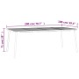Anthrazitgrauer Gartentisch aus Stahl 200x100x71 cm von vidaXL, Gartentische - Ref: Foro24-362741, Preis: 231,67 €, Rabatt: %