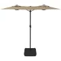Weiß-grau-taupefarbener Doppelschirm 316x240 cm von vidaXL, Sonnenschirme - Ref: Foro24-362964, Preis: 138,39 €, Rabatt: %