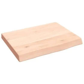 Untreated solid oak wood wall shelf 40x30x(2-4) cm by vidaXL, Shelves and shelves - Ref: Foro24-363507, Price: 28,58 €, Disco...