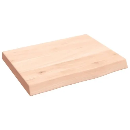 Untreated solid oak wood wall shelf 40x30x(2-4) cm by vidaXL, Shelves and shelves - Ref: Foro24-363507, Price: 28,58 €, Disco...