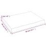 Untreated solid oak wood wall shelf 40x30x(2-4) cm by vidaXL, Shelves and shelves - Ref: Foro24-363507, Price: 28,58 €, Disco...