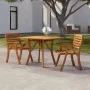 Solid acacia wood garden table 85x85x75 cm by vidaXL, Garden tables - Ref: Foro24-363304, Price: 153,37 €, Discount: %