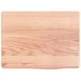 Wall shelf made of light brown treated oak wood, measuring 40x30x(2-4) cm. by vidaXL, Shelves and shelves - Ref: Foro24-36362...