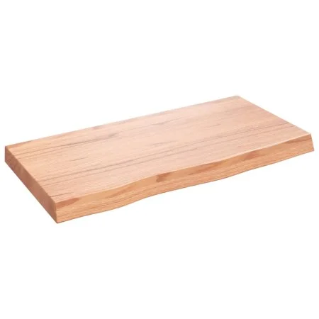 Wandregal aus behandeltem Eichenholz hellbraun 80x40x(2-6) cm von vidaXL, Regale und Regale - Ref: Foro24-363667, Preis: 88,9...