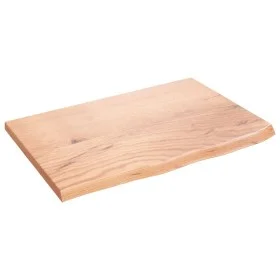 Wandregal aus hellbraun behandeltem Eichenholz, 60 x 40 x 2 cm von vidaXL, Regale und Regale - Ref: Foro24-363647, Preis: 45,...