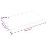Light brown treated oak wood wall shelf 60x40x2cm by vidaXL, Shelves and shelves - Ref: Foro24-363647, Price: 46,72 €, Discou...