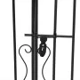 Black wrought iron garden gate 121x8x100 cm by vidaXL, garden gates - Ref: Foro24-363430, Price: 108,71 €, Discount: %