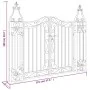 Puerta de jardín de hierro forjado negro 121x8x100 cm de vidaXL, Puertas de jardín - Ref: Foro24-363430, Precio: 108,71 €, De...