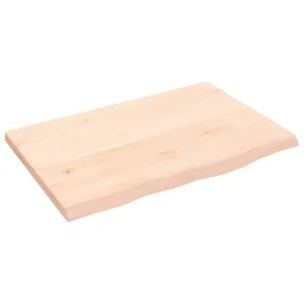 Massives Eichenholz-Wandregal unbehandelt 60x40x2 cm von vidaXL, Regale und Regale - Ref: Foro24-363527, Preis: 33,46 €, Raba...