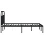 Estructura de cama con cabecero metal negro 140x190 cm de vidaXL, Camas y somieres - Ref: Foro24-353635, Precio: 109,44 €, De...