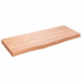 Hellbraun behandeltes Wandregal aus Eichenholz 100x40x(2-6) cm von vidaXL, Regale und Regale - Ref: Foro24-363685, Preis: 86,...