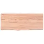 Light brown treated oak wood wall shelf 100x40x(2-6) cm by vidaXL, Shelves and shelves - Ref: Foro24-363685, Price: 85,72 €, ...