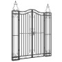 Schwarzes schmiedeeisernes Gartentor 121x8x150 cm von vidaXL, Gartentore - Ref: Foro24-363432, Preis: 154,88 €, Rabatt: %