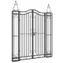 Schwarzes schmiedeeisernes Gartentor 121x8x150 cm von vidaXL, Gartentore - Ref: Foro24-363432, Preis: 155,24 €, Rabatt: %