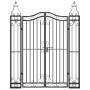 Schwarzes schmiedeeisernes Gartentor 121x8x150 cm von vidaXL, Gartentore - Ref: Foro24-363432, Preis: 154,88 €, Rabatt: %