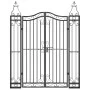 Schwarzes schmiedeeisernes Gartentor 121x8x150 cm von vidaXL, Gartentore - Ref: Foro24-363432, Preis: 155,24 €, Rabatt: %