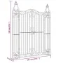 Schwarzes schmiedeeisernes Gartentor 121x8x150 cm von vidaXL, Gartentore - Ref: Foro24-363432, Preis: 155,24 €, Rabatt: %