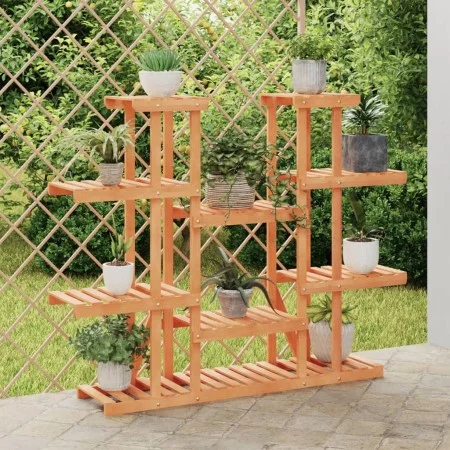 Blumenständer aus massivem Tannenholz, 110 x 25 x 110,5 cm von vidaXL, Topfständer - Ref: Foro24-362858, Preis: 68,55 €, Raba...
