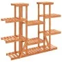 Soporte para flores de madera maciza abeto 110x25x110,5 cm de vidaXL, Soportes para macetas - Ref: Foro24-362858, Precio: 68,...