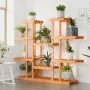 Blumenständer aus massivem Tannenholz, 110 x 25 x 110,5 cm von vidaXL, Topfständer - Ref: Foro24-362858, Preis: 68,55 €, Raba...