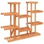 Soporte para flores de madera maciza abeto 110x25x110,5 cm de vidaXL, Soportes para macetas - Ref: Foro24-362858, Precio: 68,...