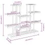 Soporte para flores de madera maciza abeto 110x25x110,5 cm de vidaXL, Soportes para macetas - Ref: Foro24-362858, Precio: 68,...