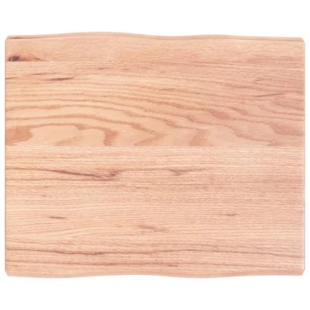 Treated wood table top with natural brown edge 60x50x(2-4) cm by vidaXL, Table tops - Ref: Foro24-363933, Price: 46,06 €, Dis...